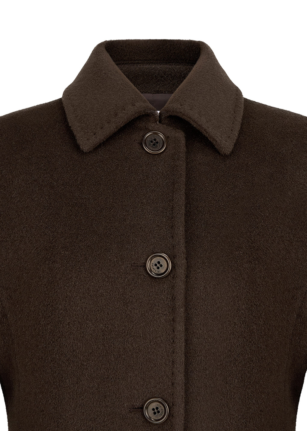 single maxi long coat, brown
