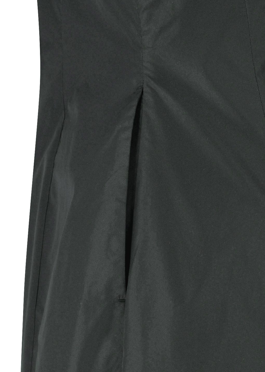 silk taffeta dress, black