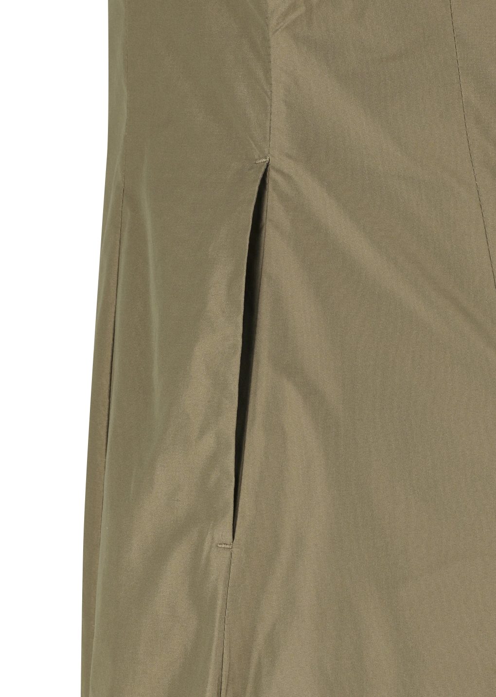 silk taffeta dress, khaki