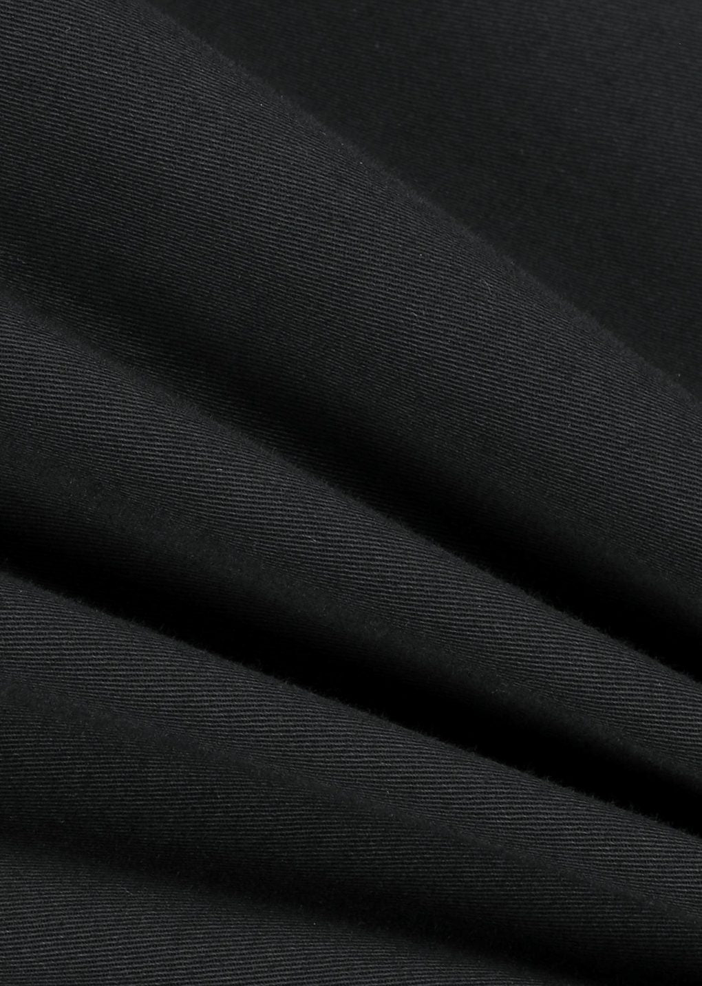 two tuck wide banding pants, black