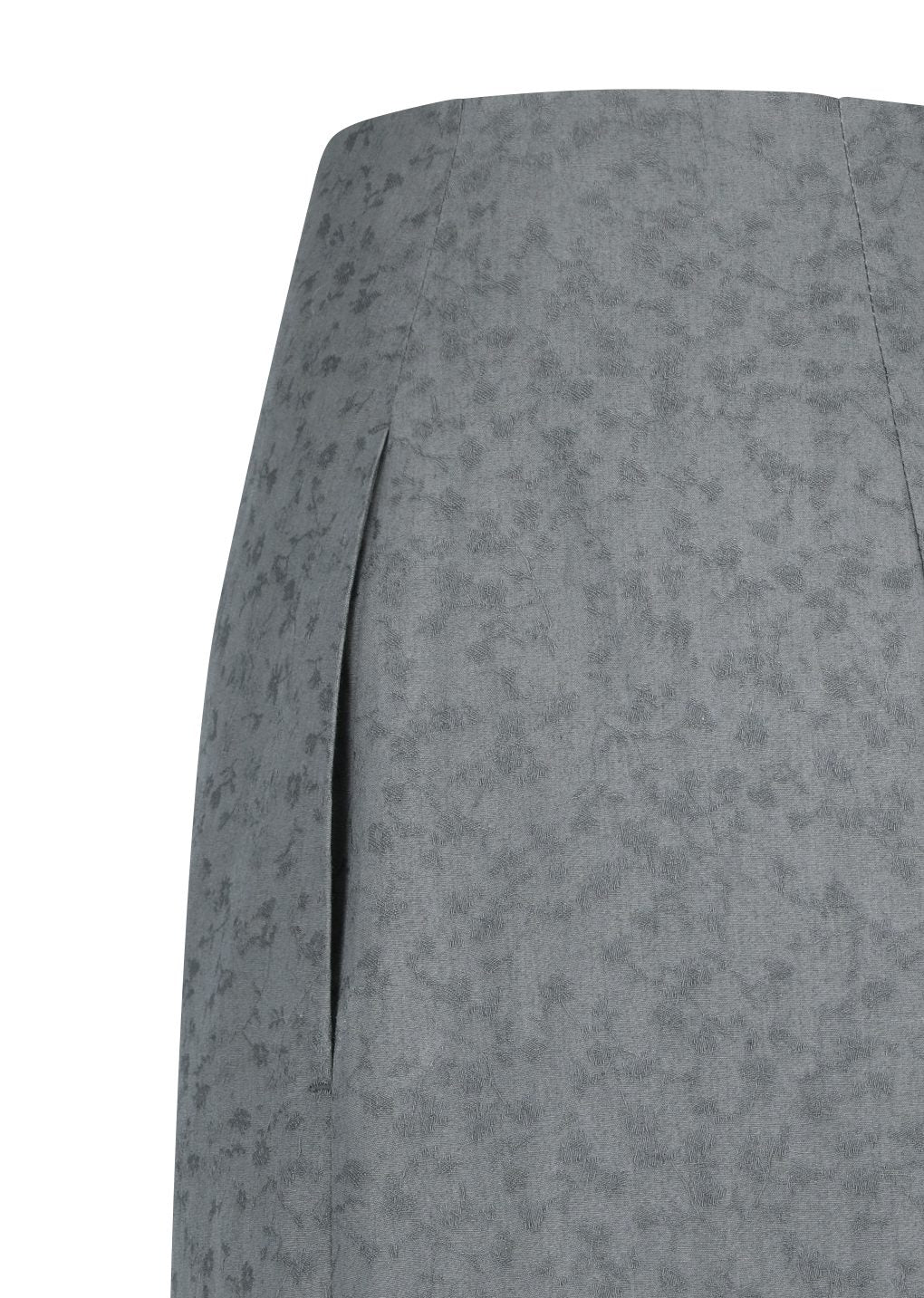 floral pencil skirt, grey