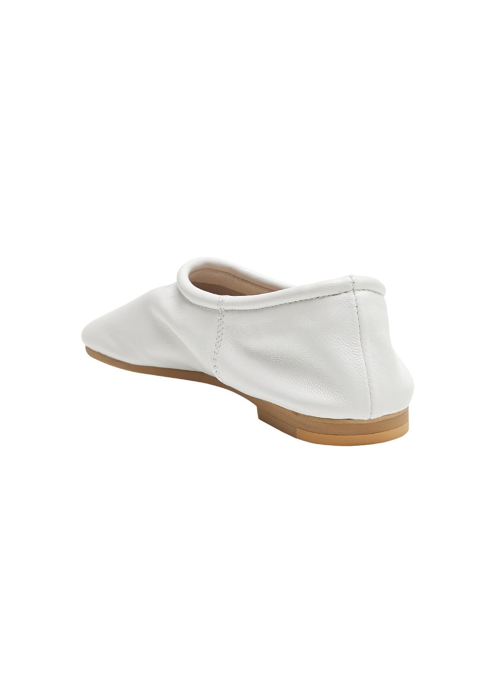 lambskin slip on loafer, white