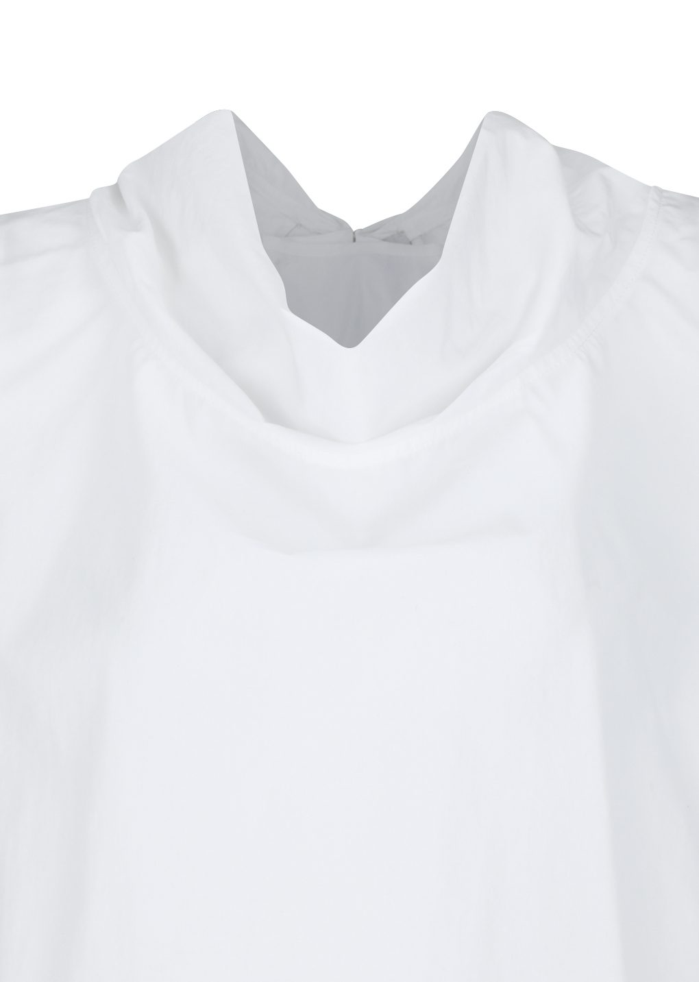 cotton scarf top, white