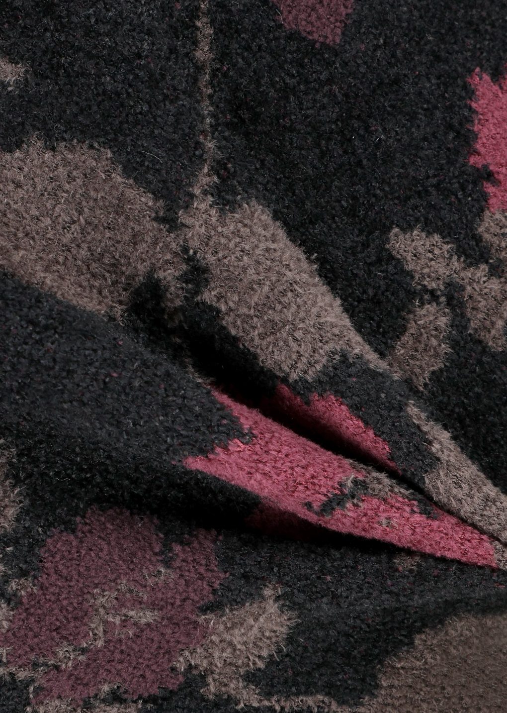 floral jacquard cardigan, black