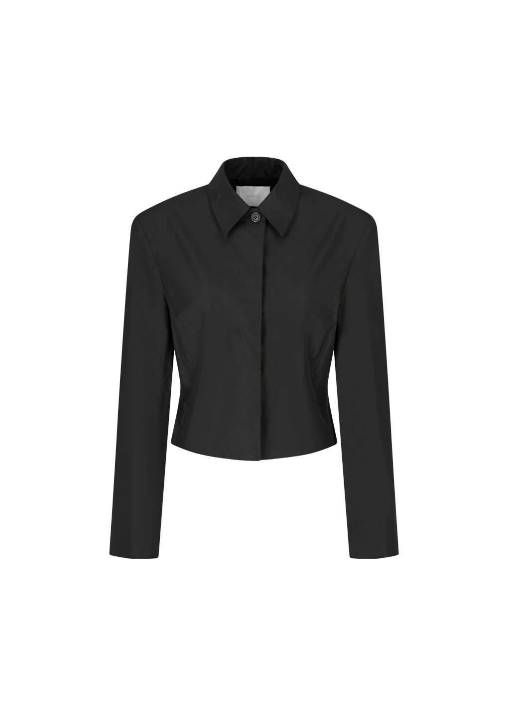 silk taffeta jacket, black