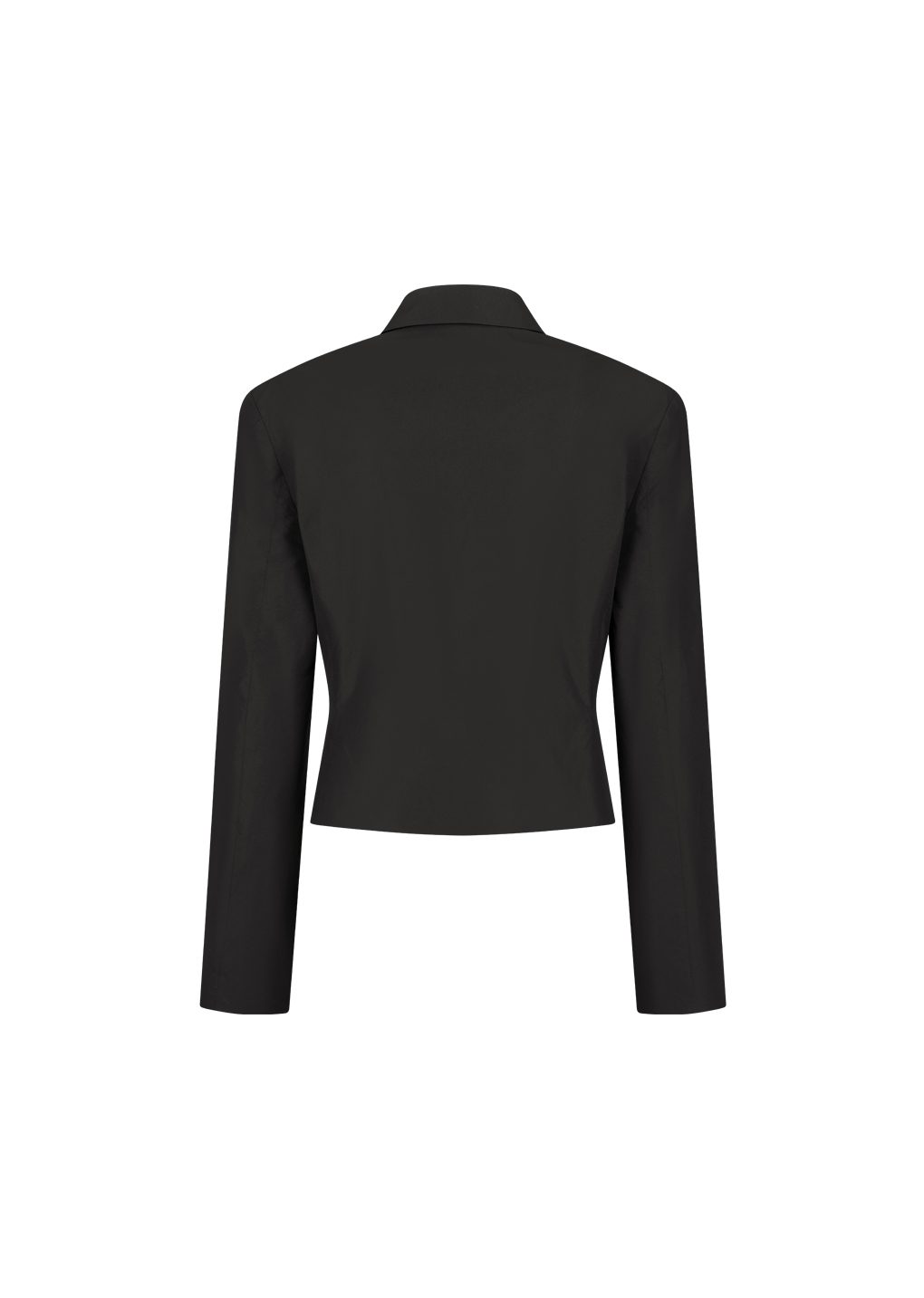 silk taffeta jacket, black