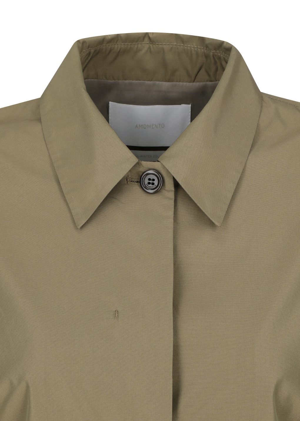 silk taffeta jacket, khaki