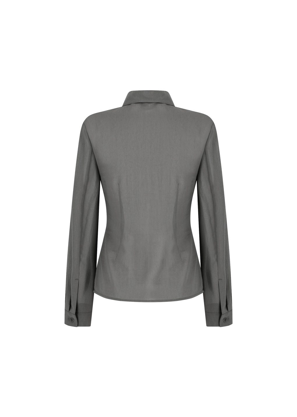 sheer cotton shirt, grey