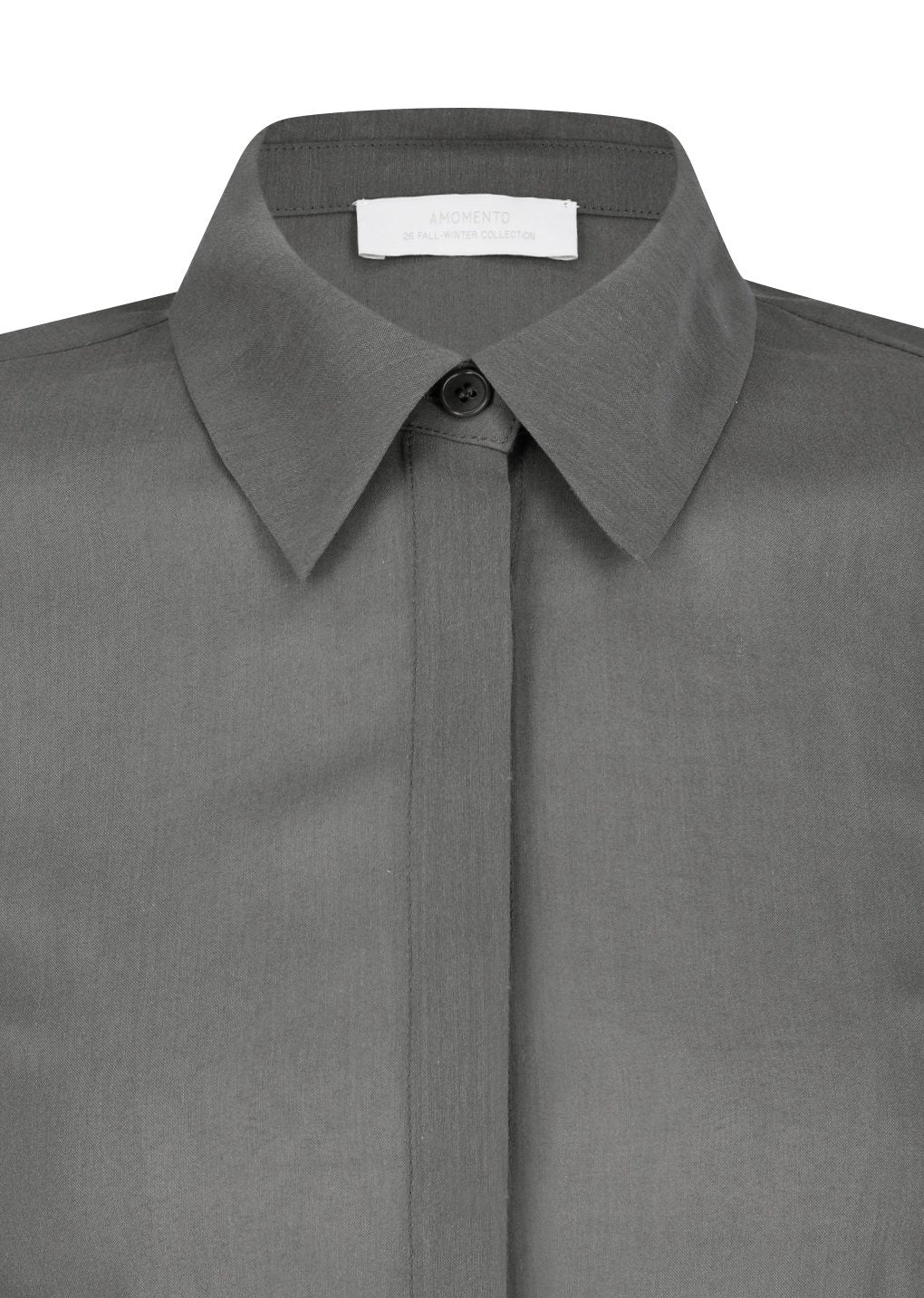 sheer cotton shirt, grey