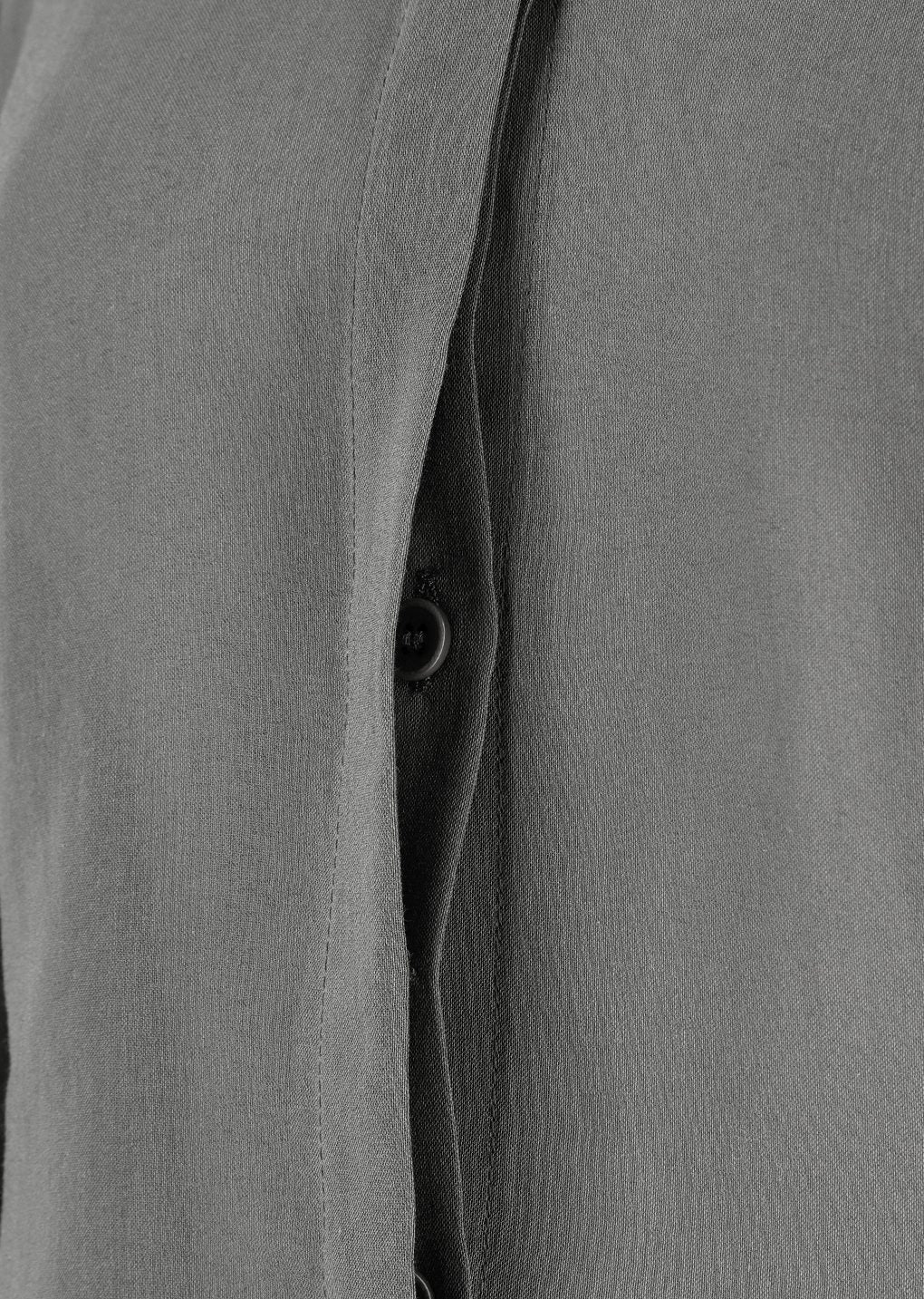 sheer cotton shirt, grey