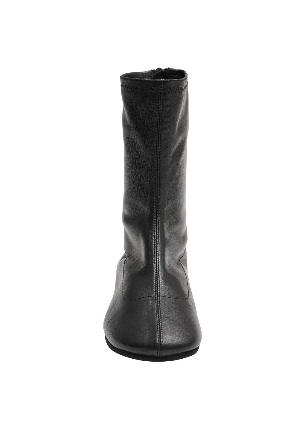 lambskin socks boots, black