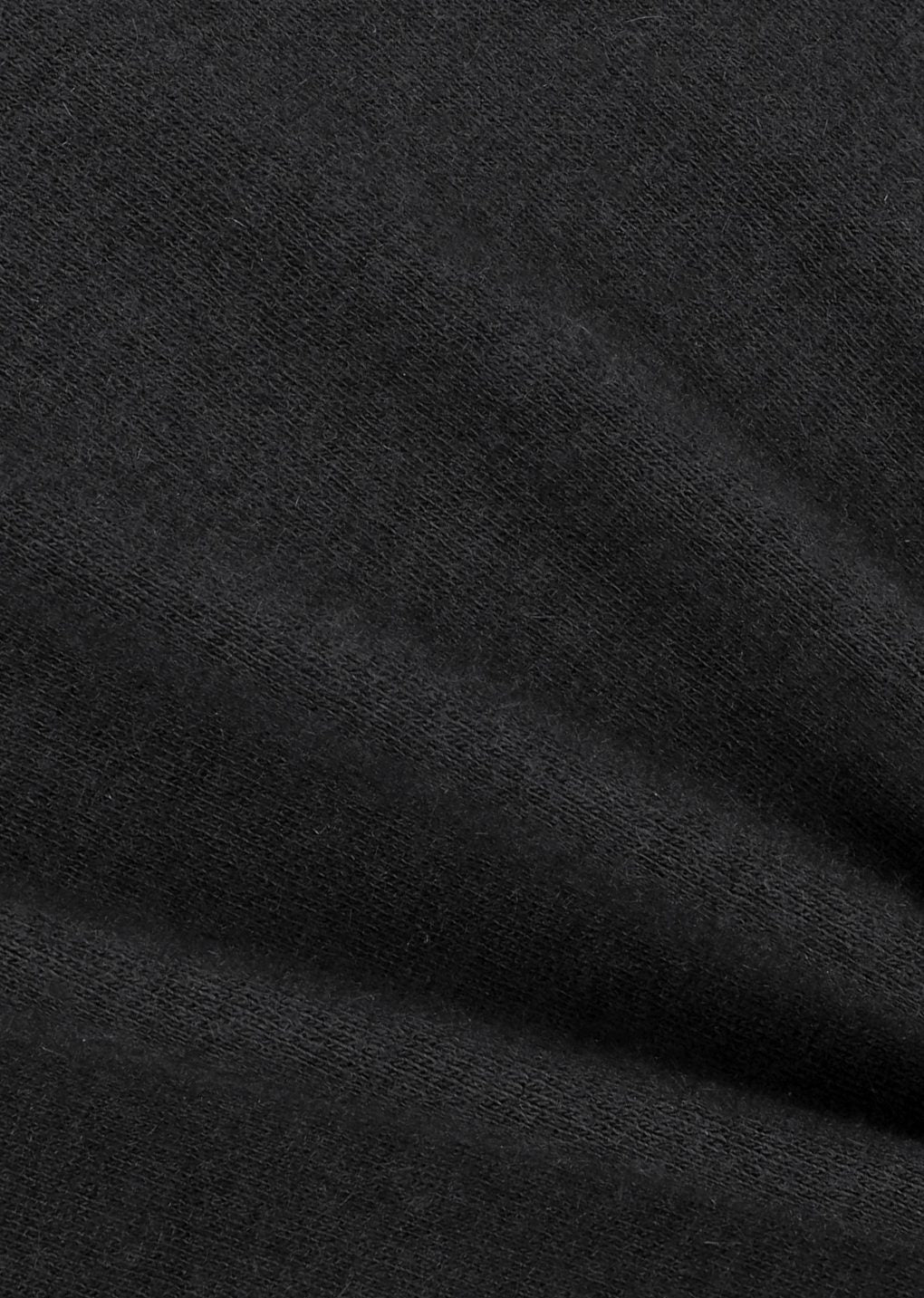 jersey padded mock neck top, black