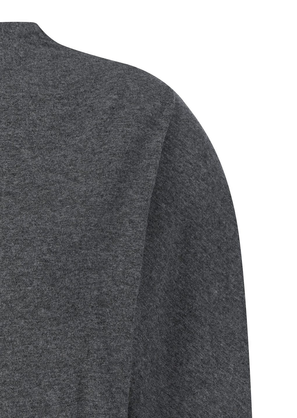 jersey padded mock neck top, charcoal