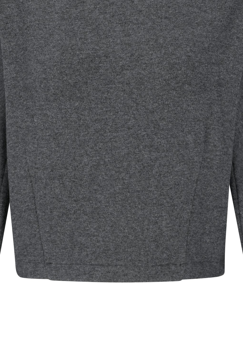 jersey padded mock neck top, charcoal