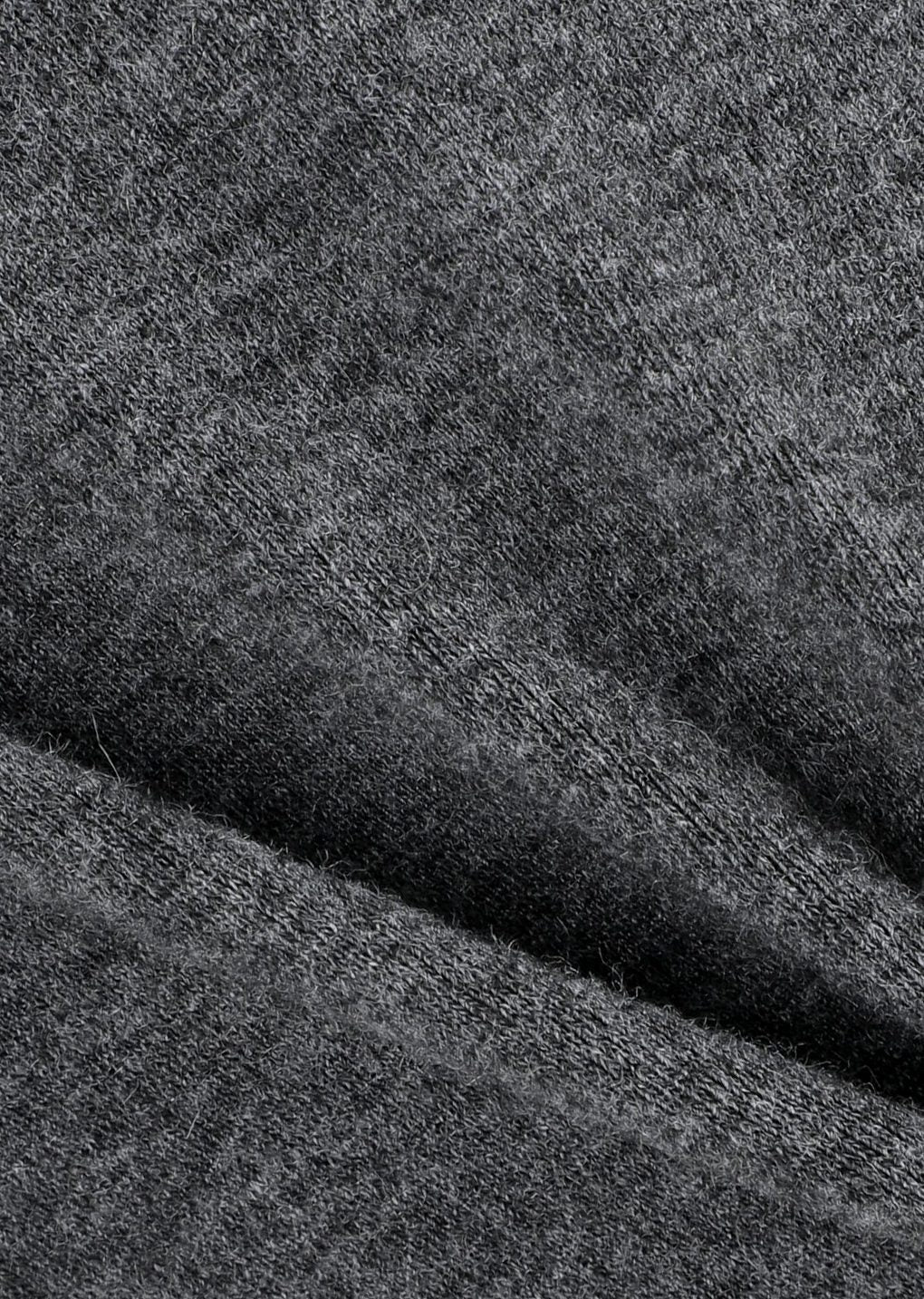 jersey padded mock neck top, charcoal