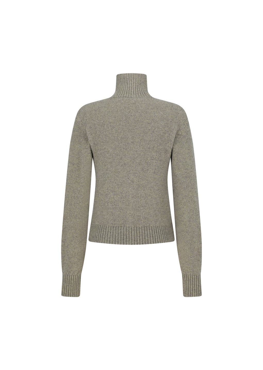 wool button up collar cardigan, khaki
