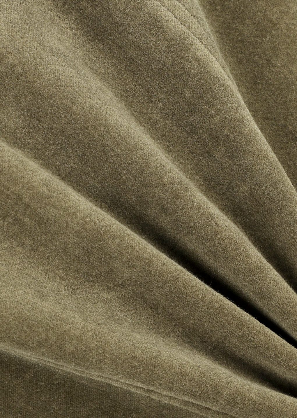 velvet jacket, khaki