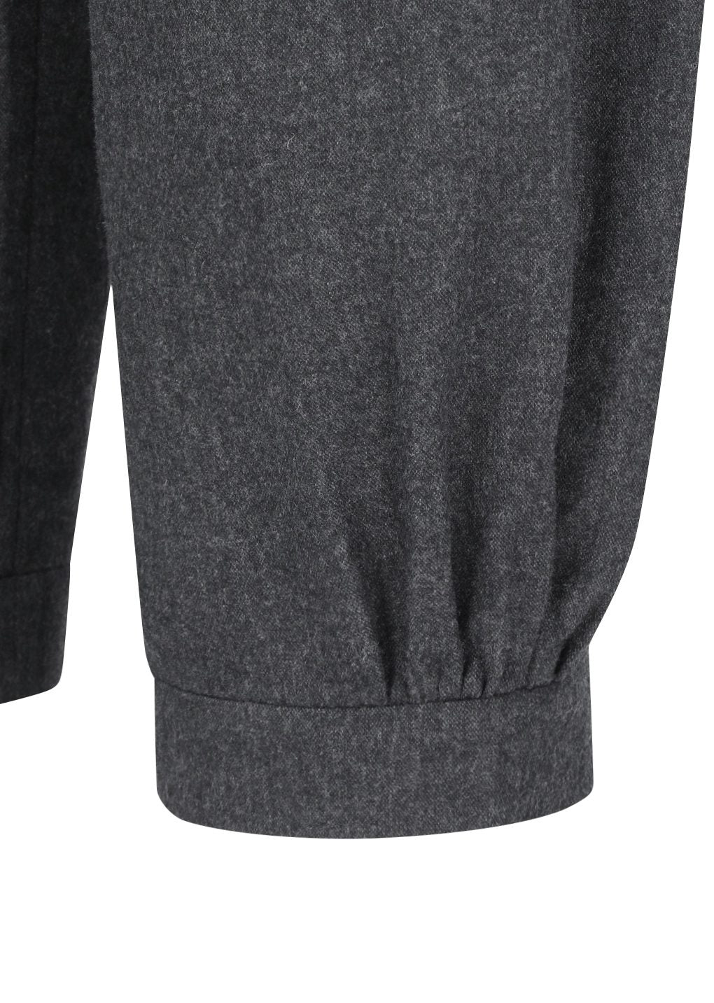 wool shirring pants, charcoal