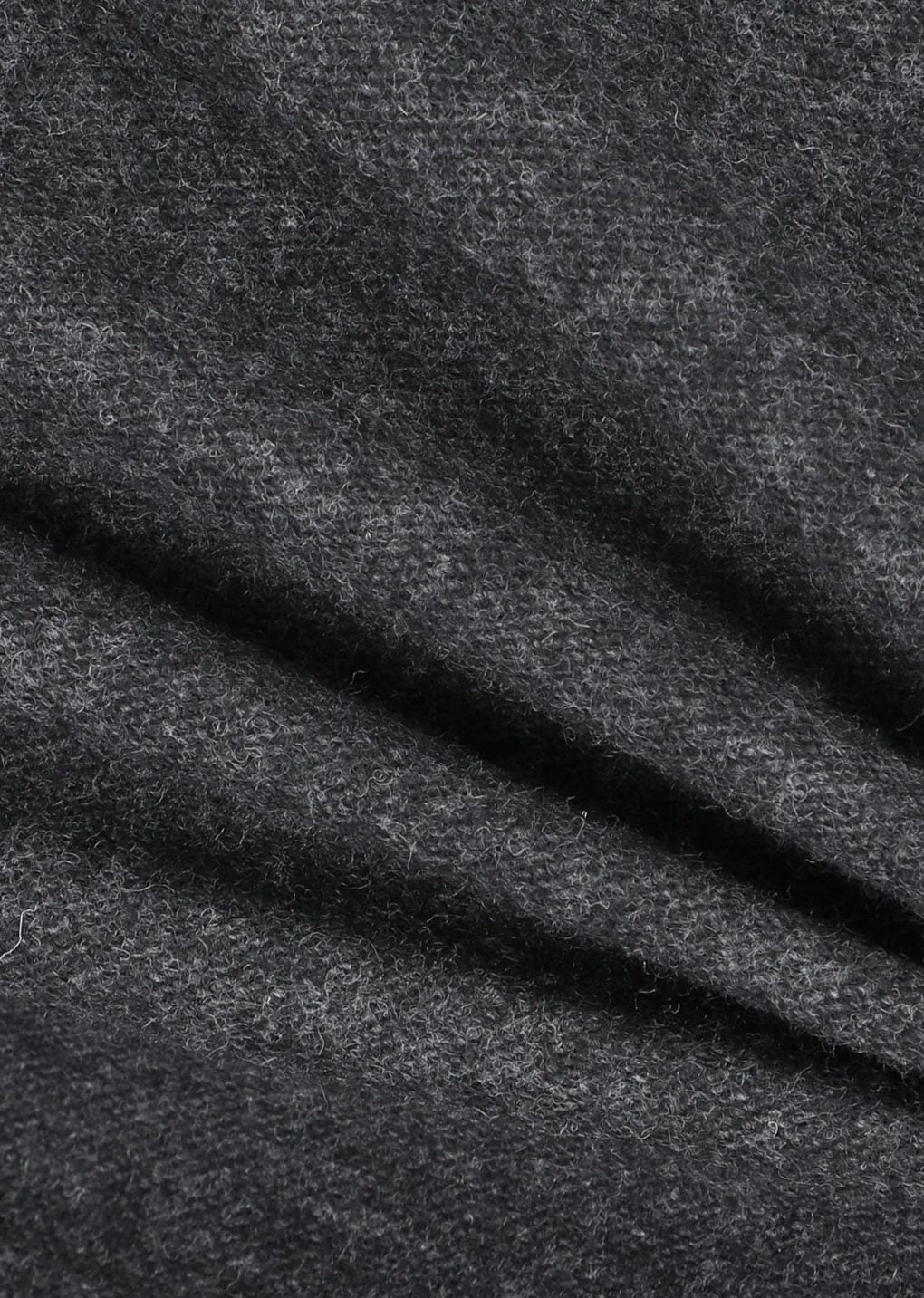 wool shirring pants, charcoal