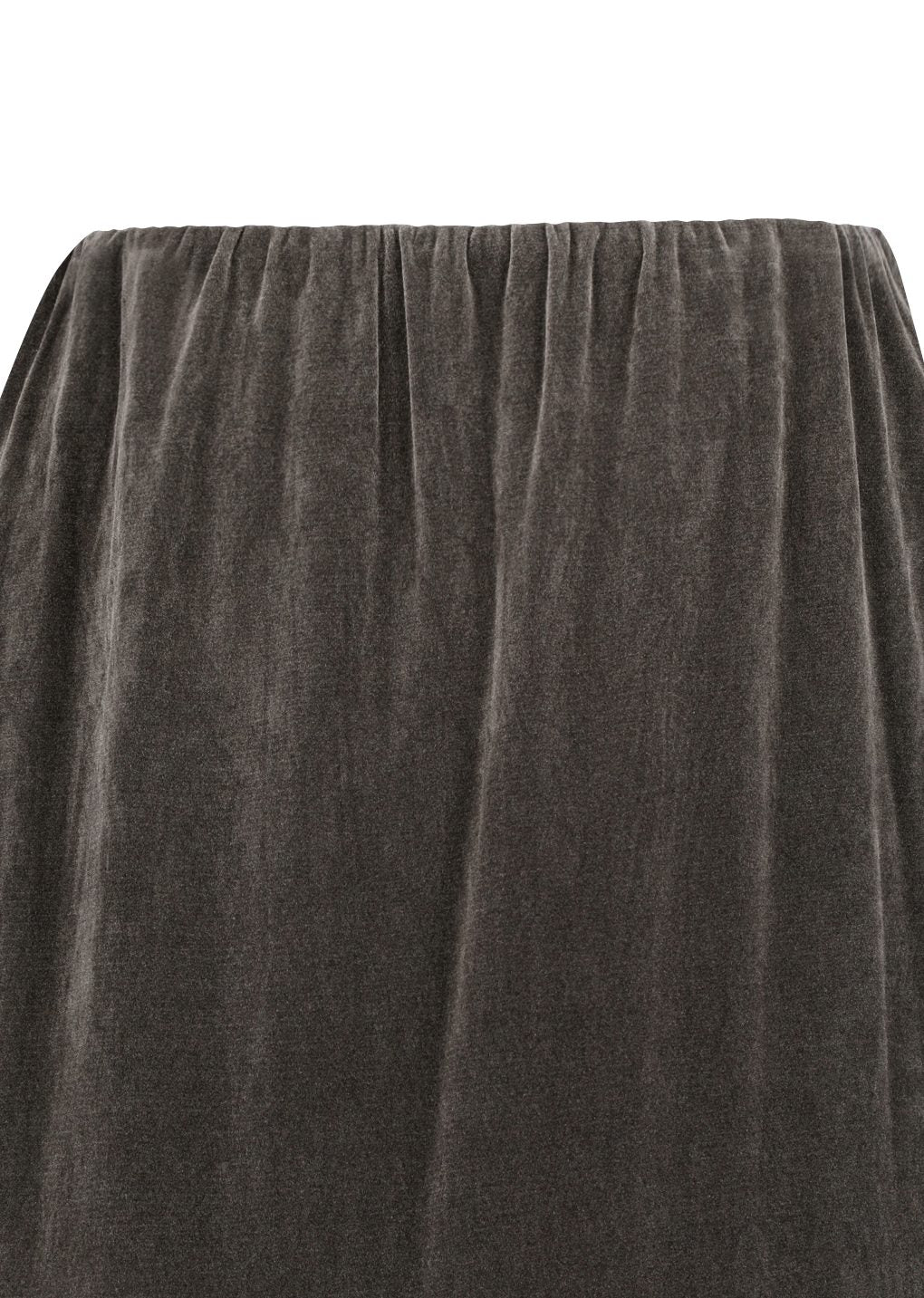 slim banding skirt, brown