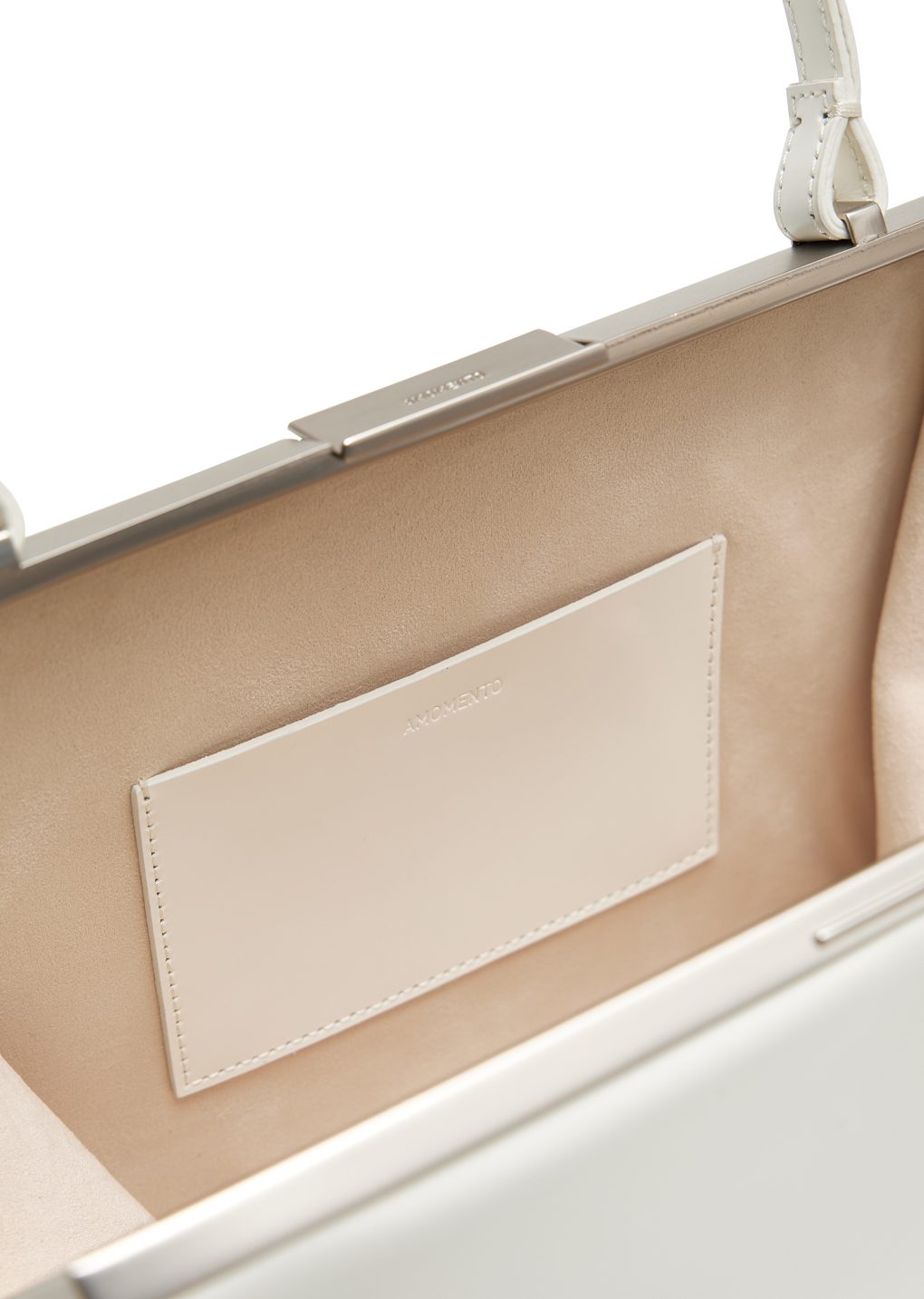 classic frame bag, white