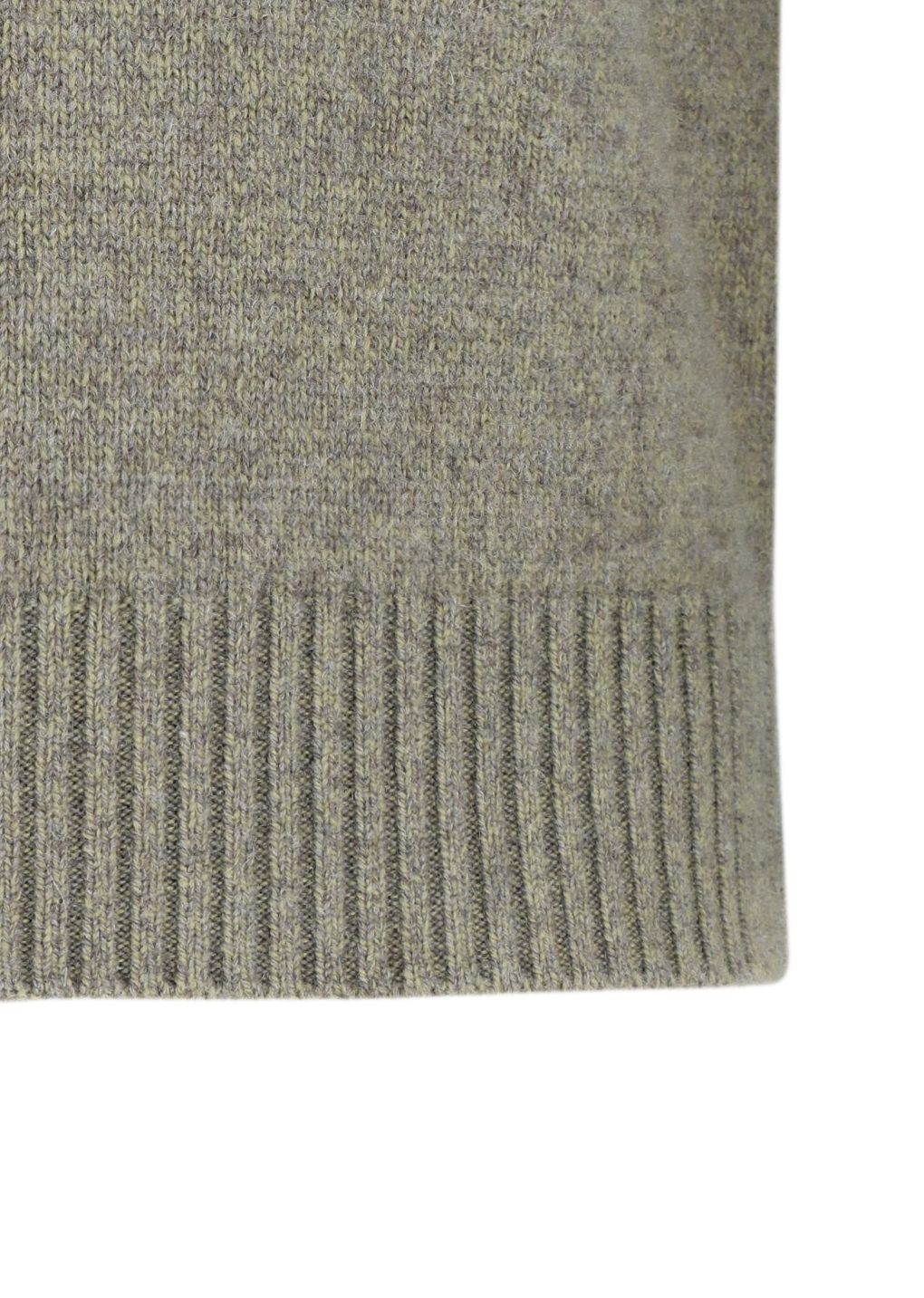 wool mock neck knit, khaki