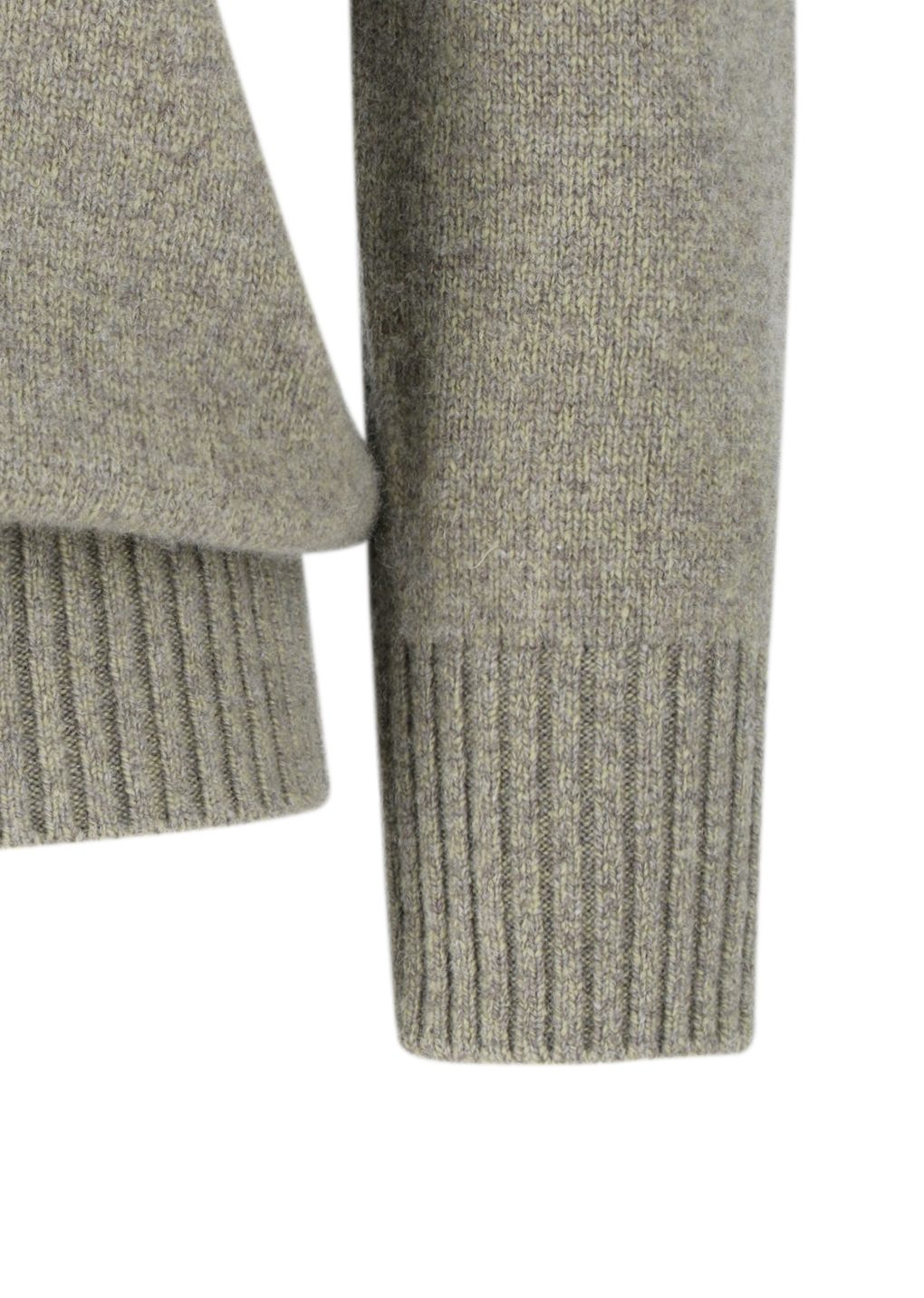 wool mock neck knit, khaki