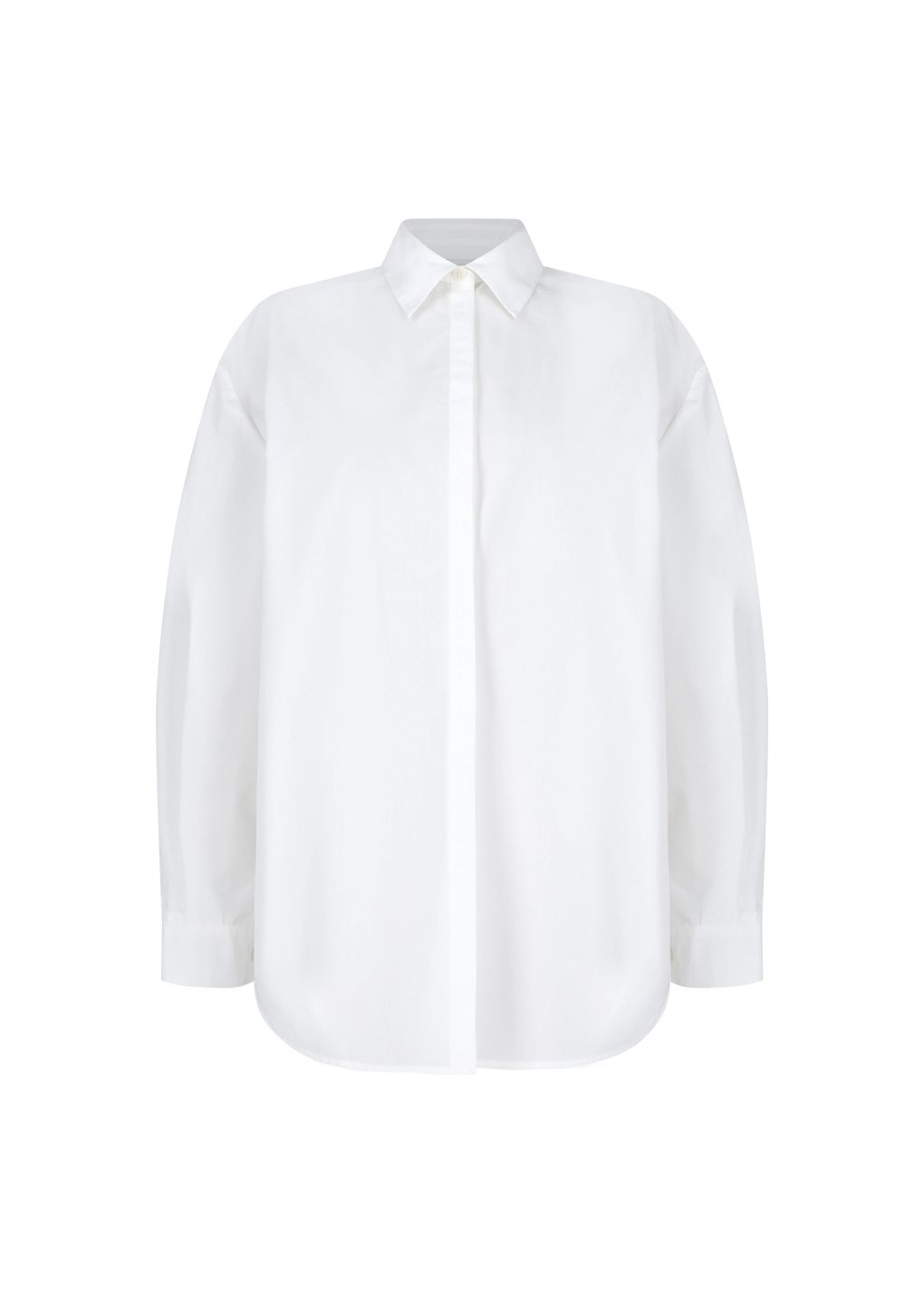 basic oversized shirt, white