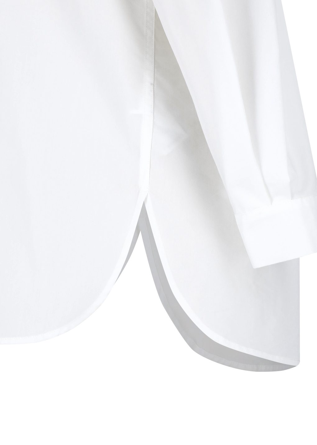 basic oversized shirt, white