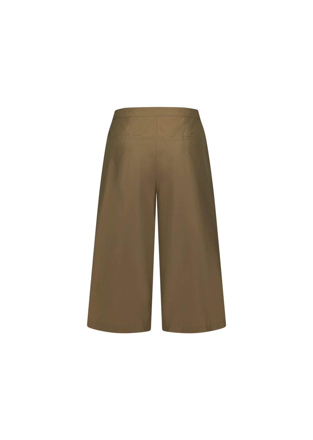 silk taffeta bermuda pants, khaki