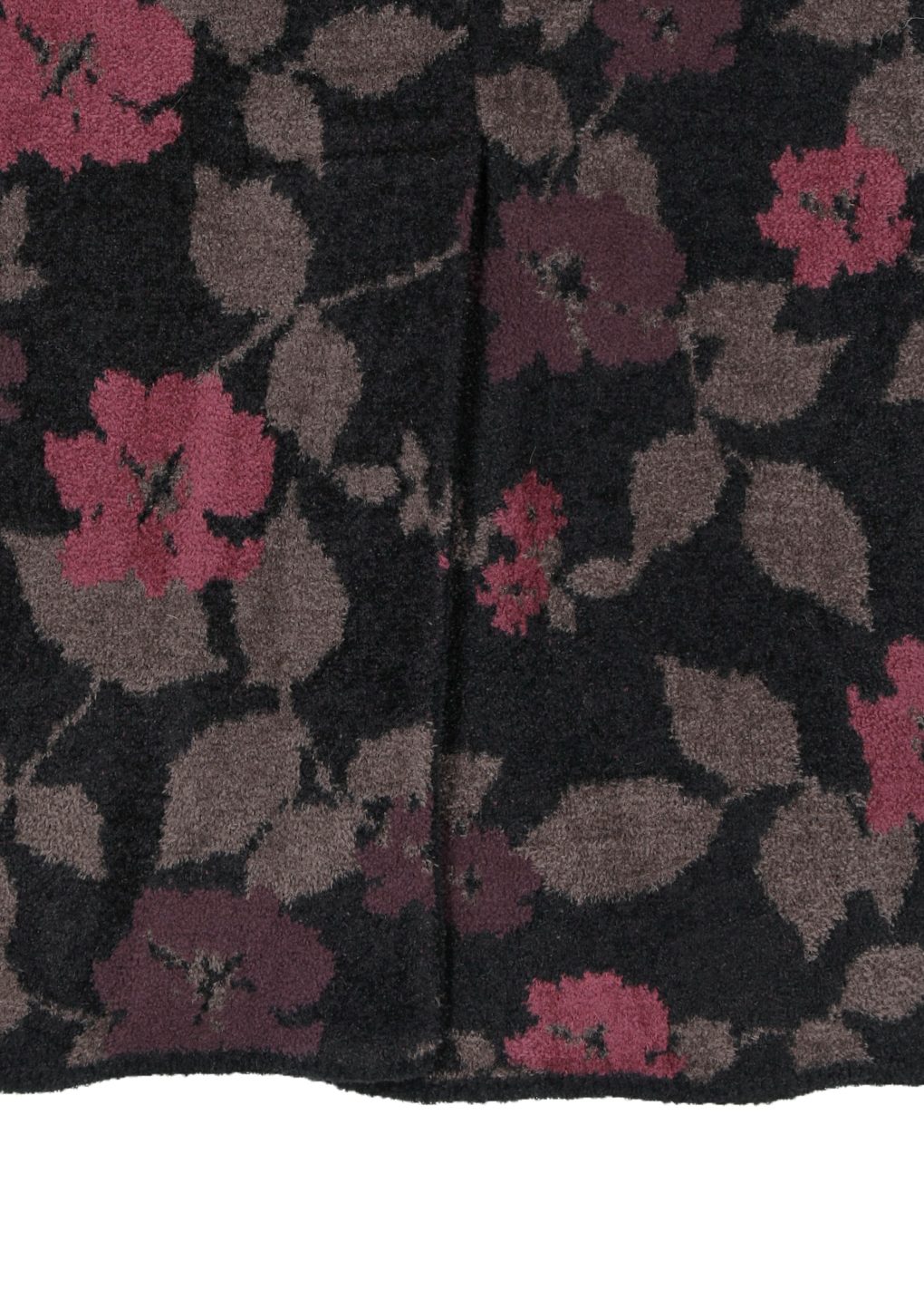 floral jacquard skirt, black