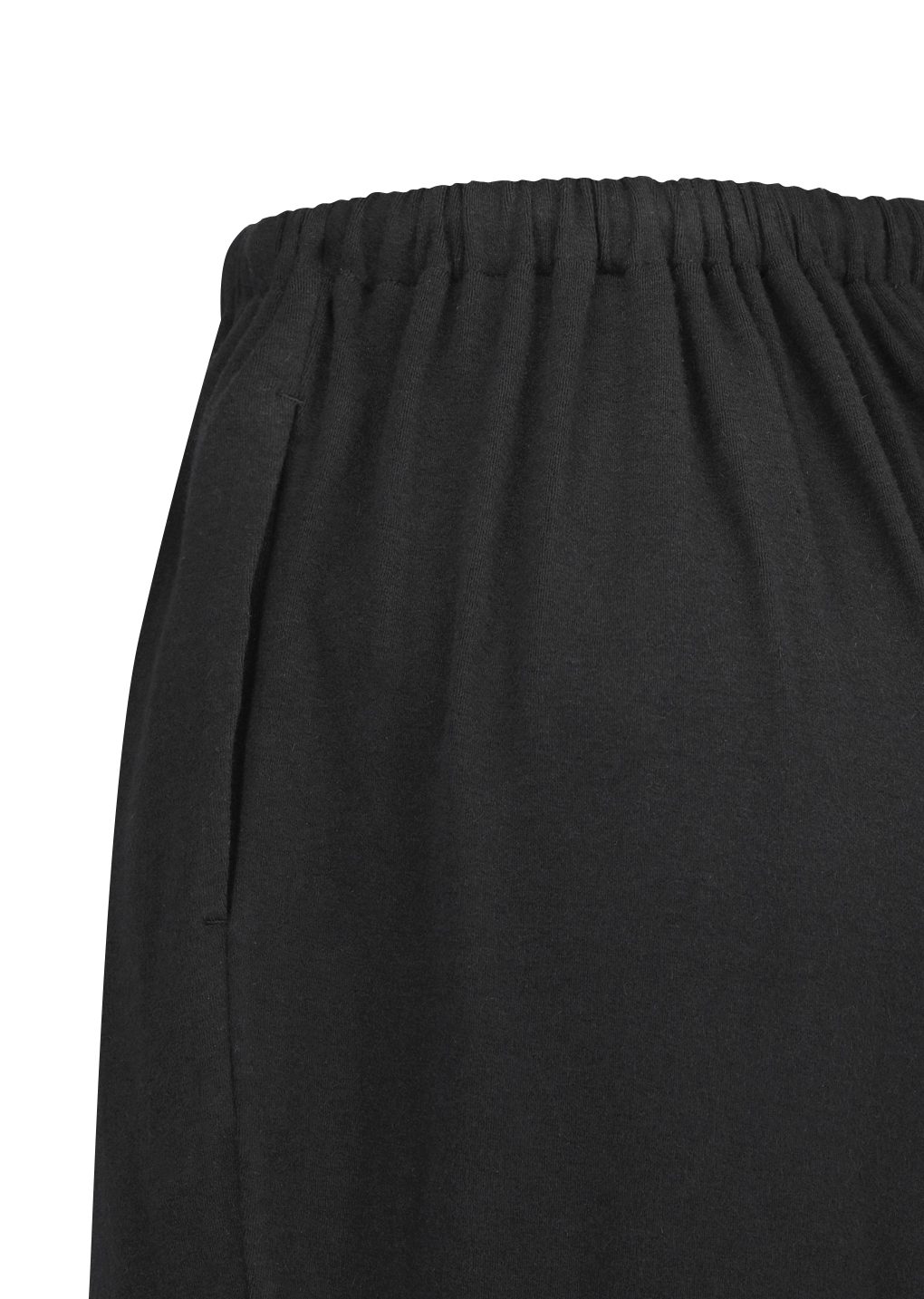 jersey banding pants, black