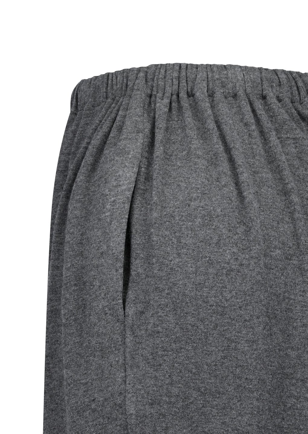 jersey banding pants, charcoal