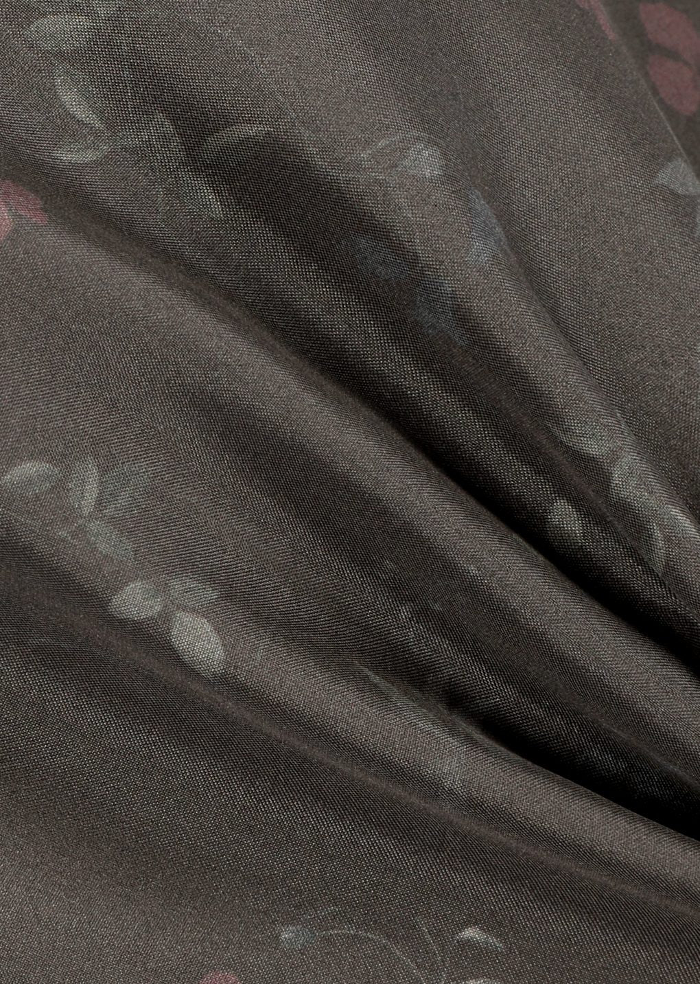silk floral skirt, brown