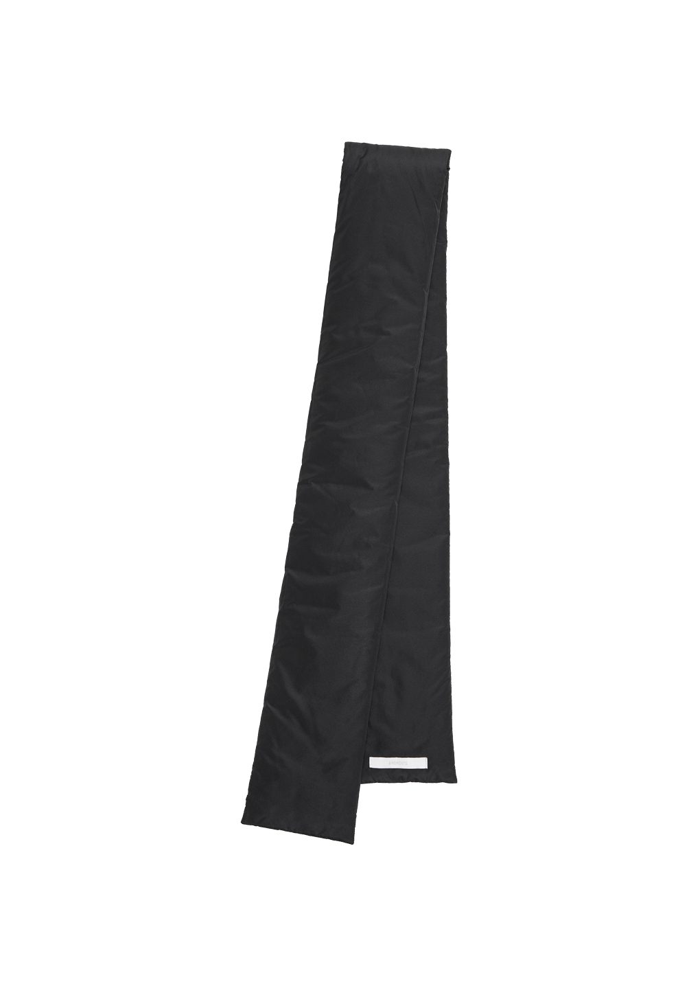 silk taffeta belt scarf, black