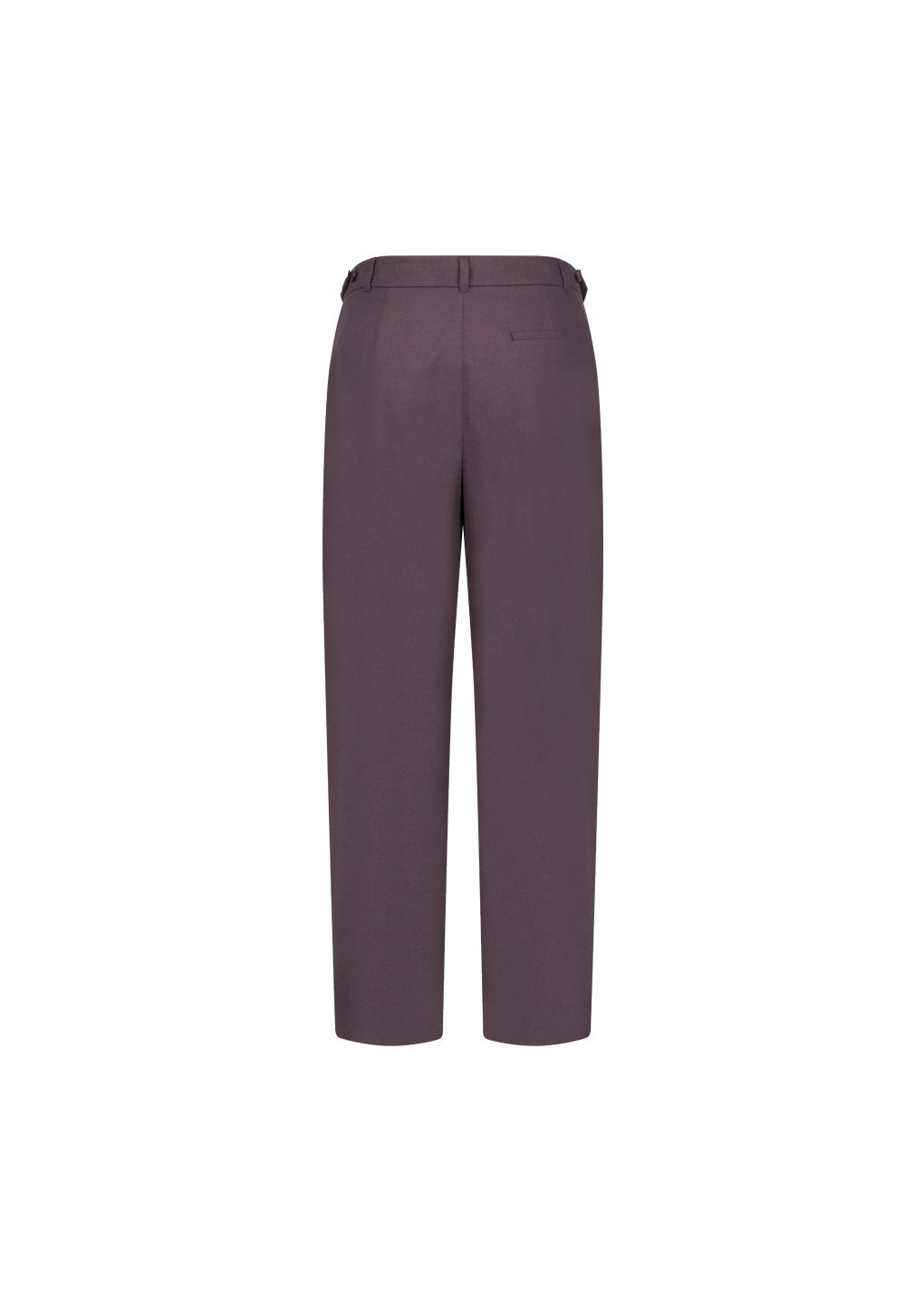 wool tapered pants, burgundy