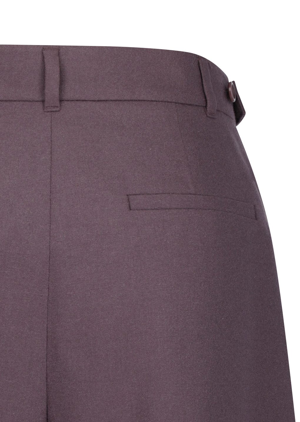 wool tapered pants, burgundy
