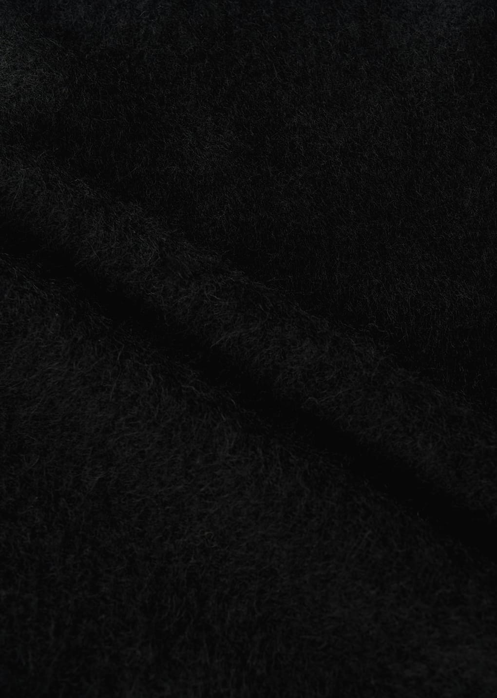 hairy culotte pants, black