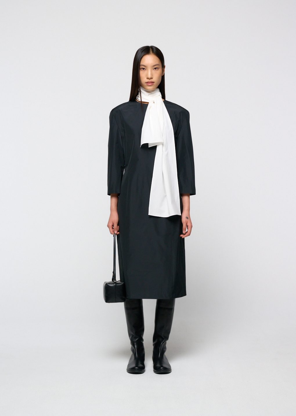 cotton scarf, white