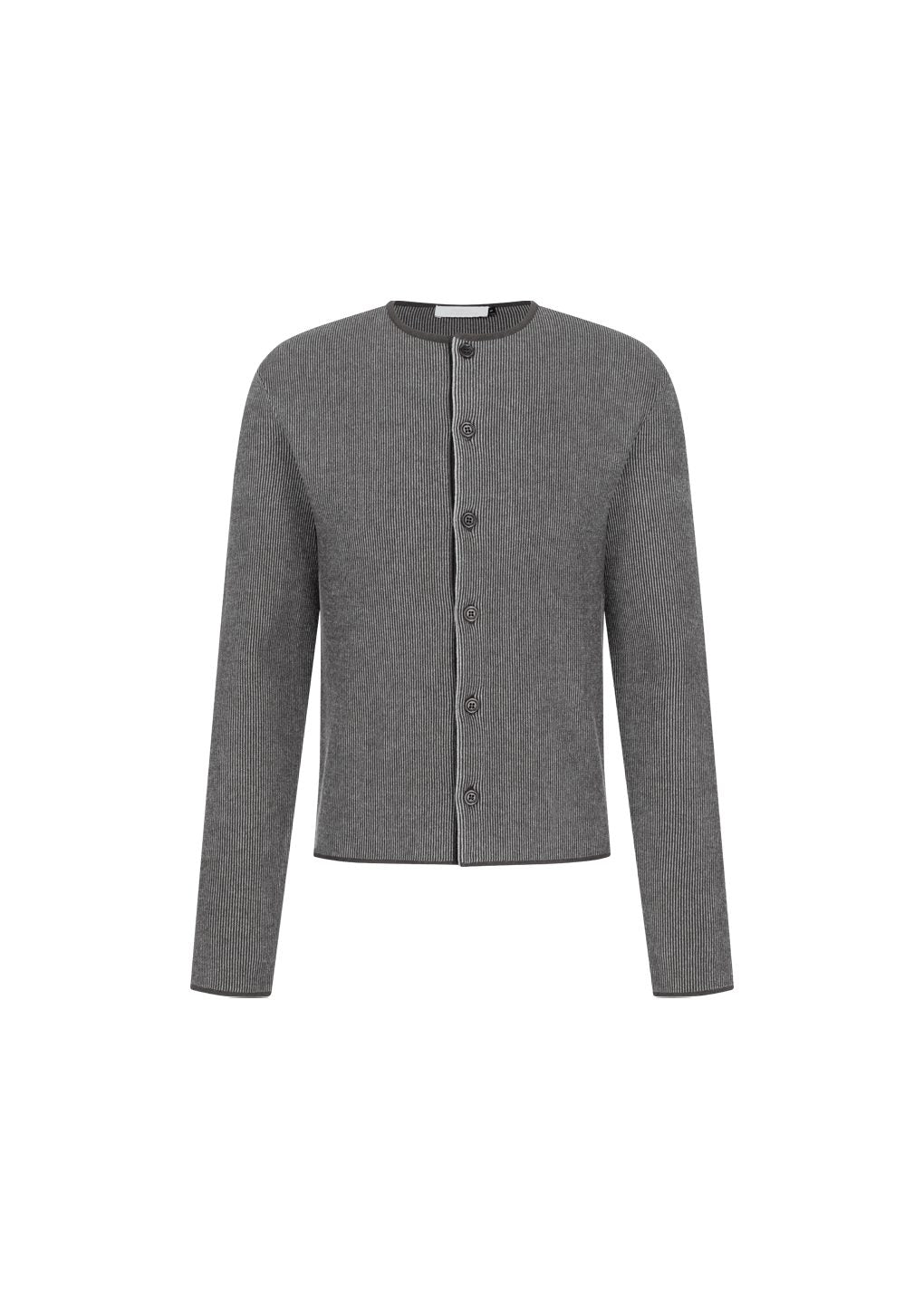 stripe button up cardigan, brown