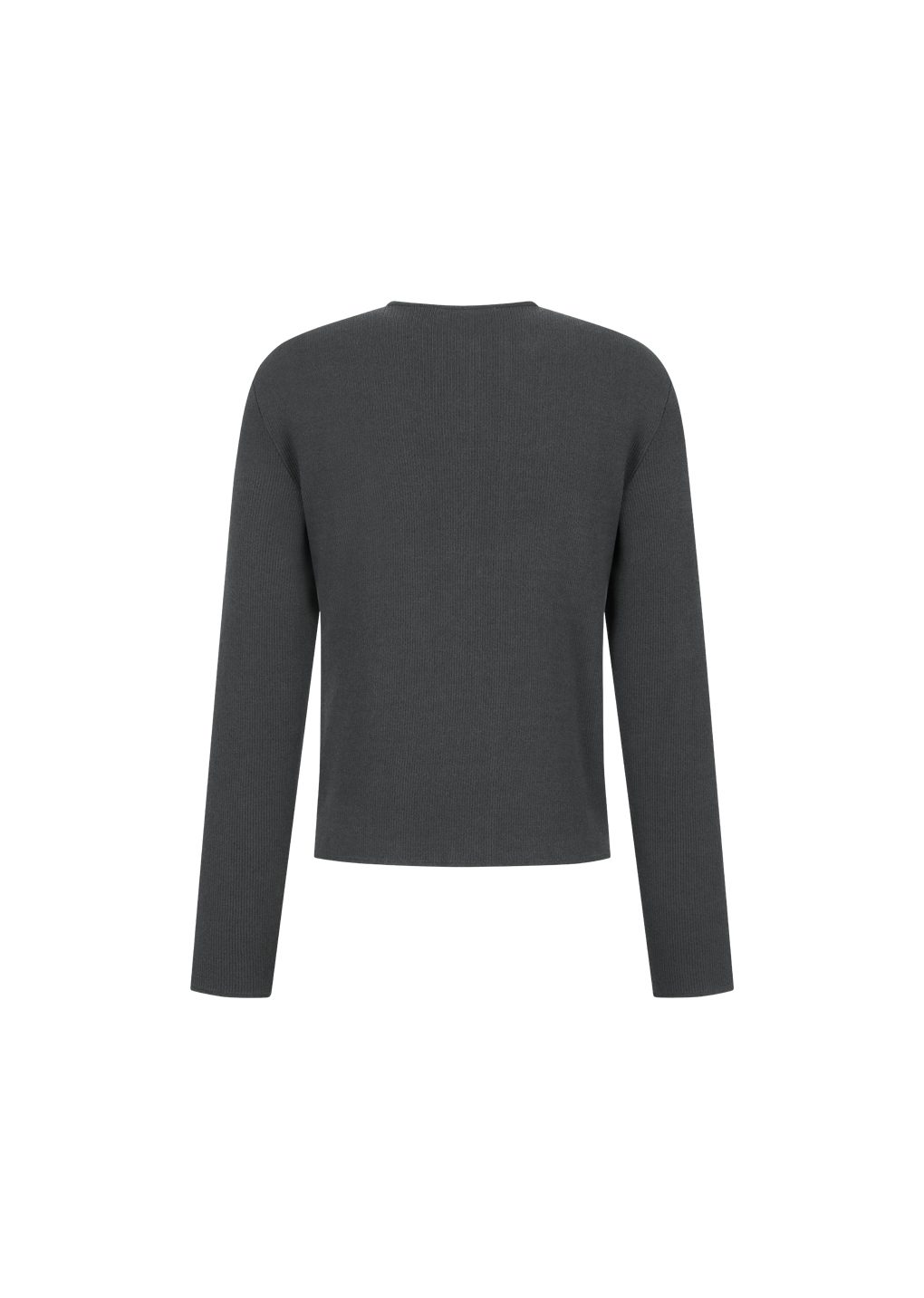 stripe button up cardigan, charcoal