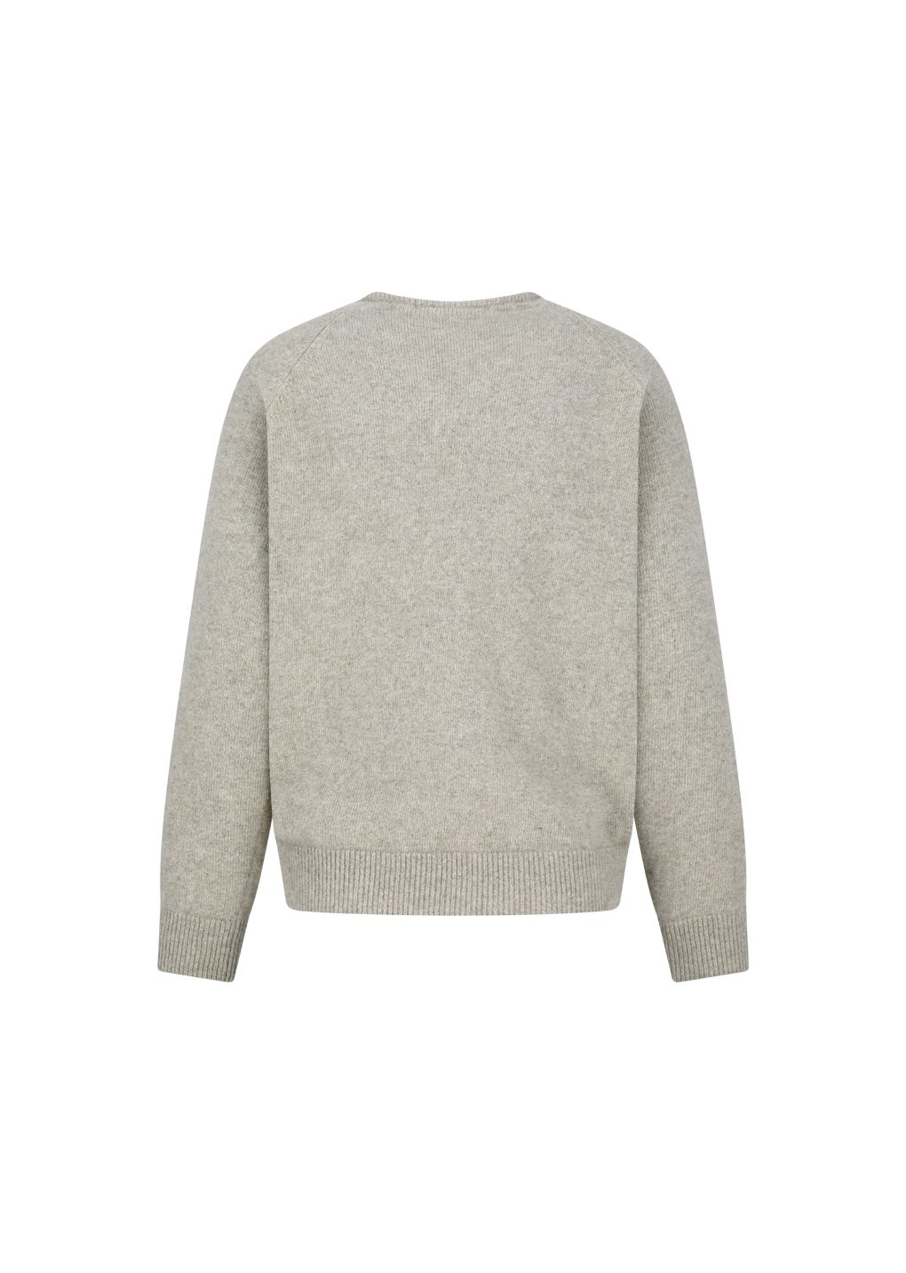 racoon v-neck knit, beige