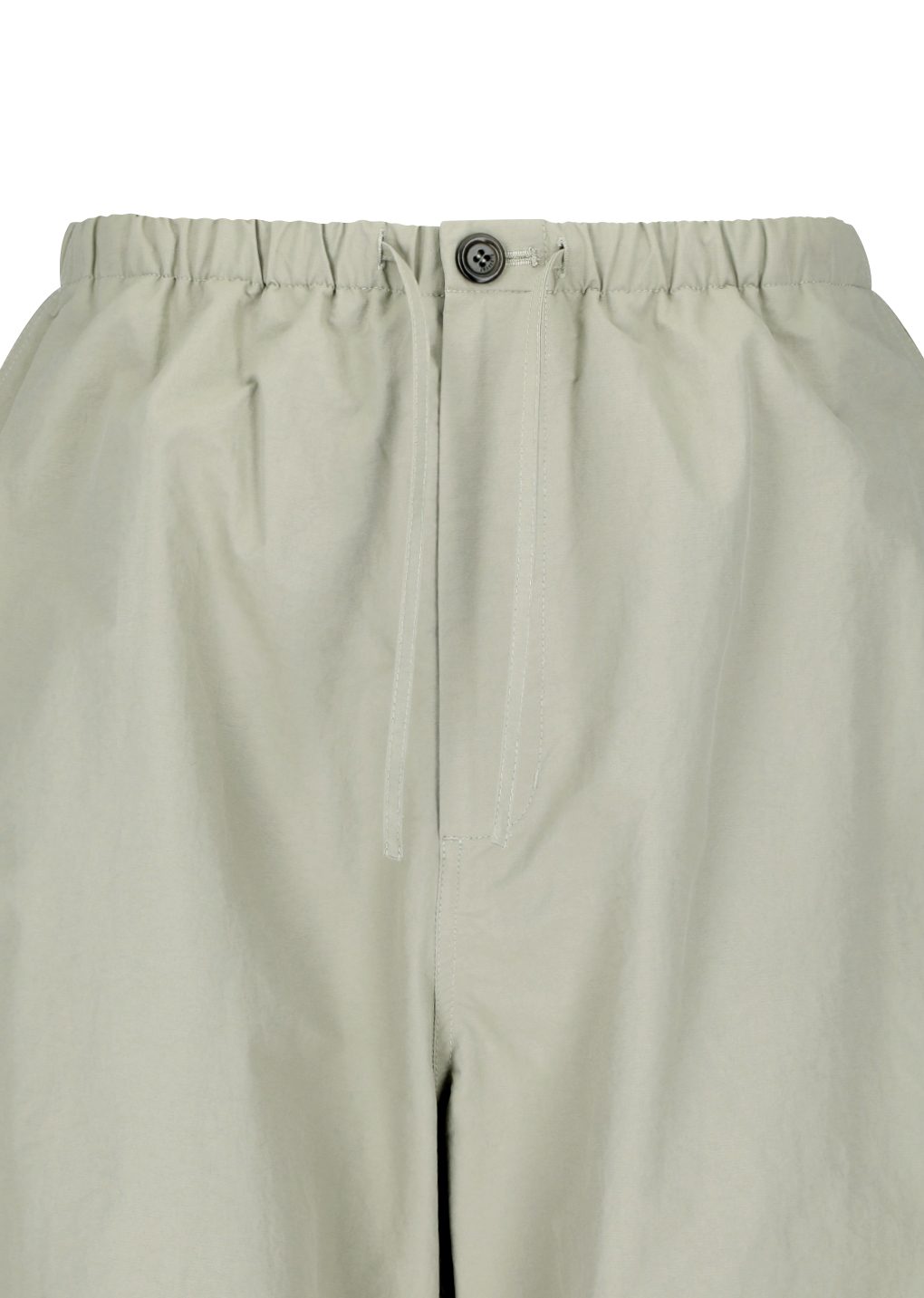 drawstring wide fatigue pants, khaki