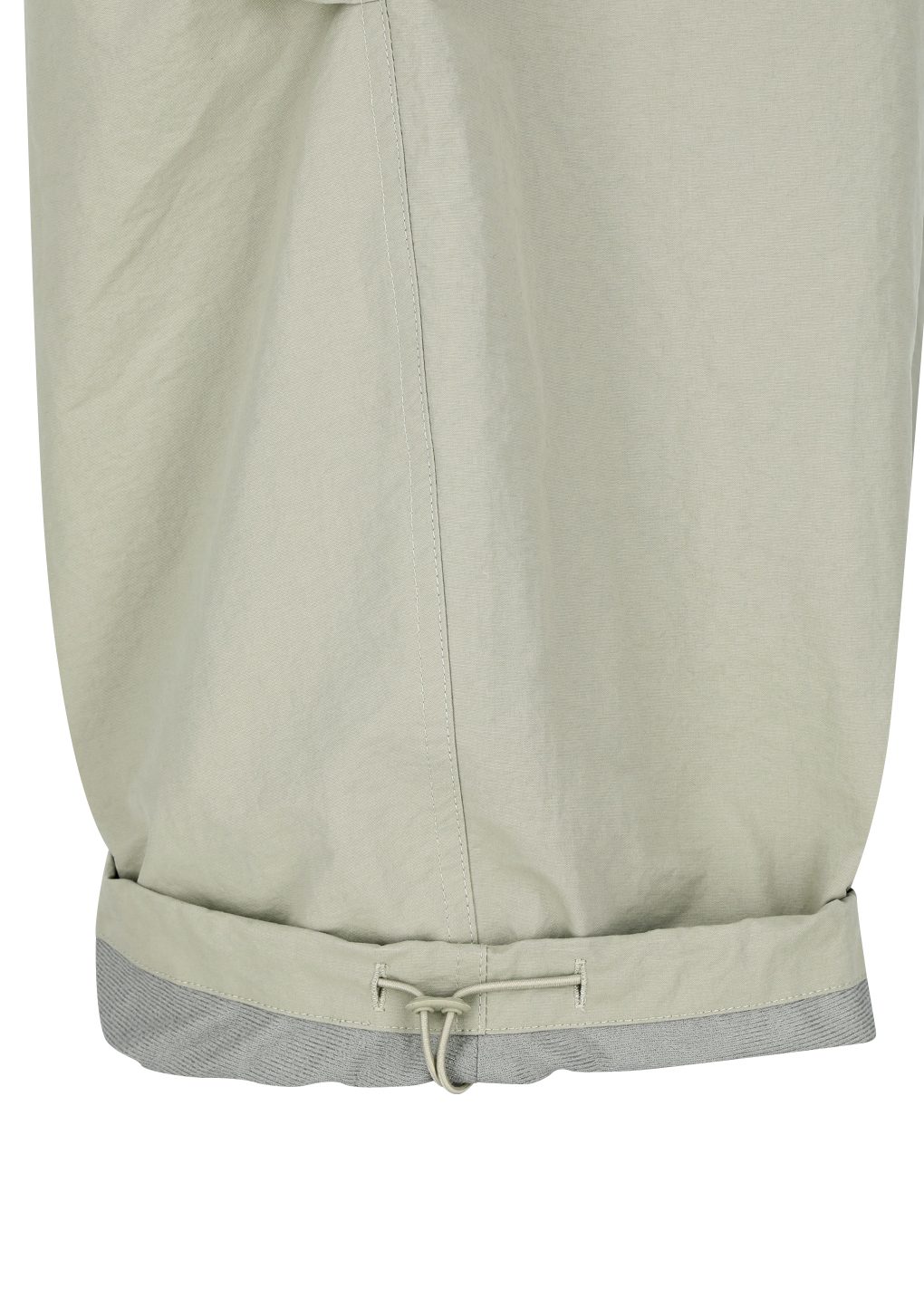 drawstring wide fatigue pants, khaki