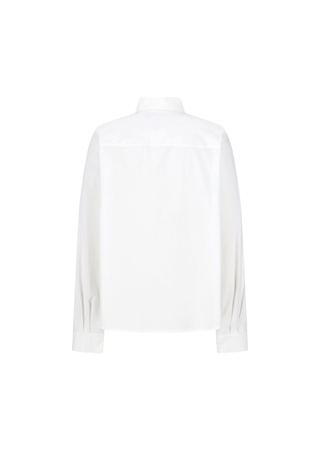 cotton silk pocket shirt, ivory