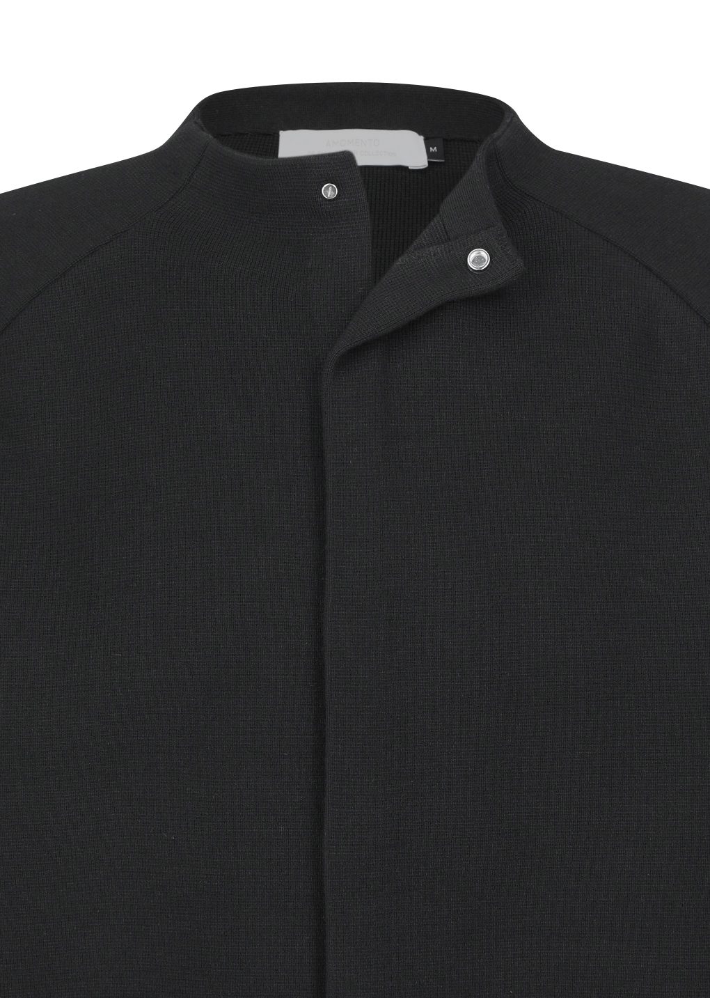 rounded sleeve cardigan, black