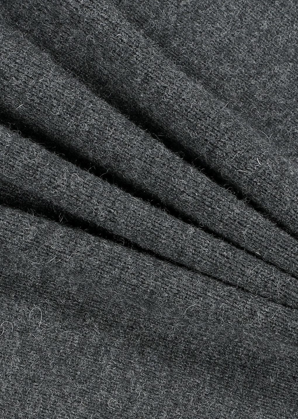 rounded sleeve cardigan, charcoal