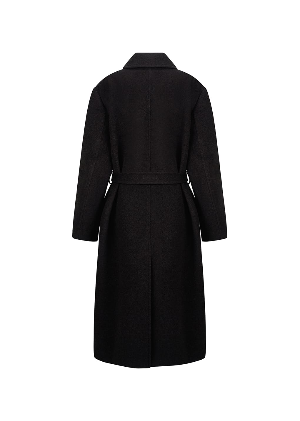 men's single breasted long coat, dark brown