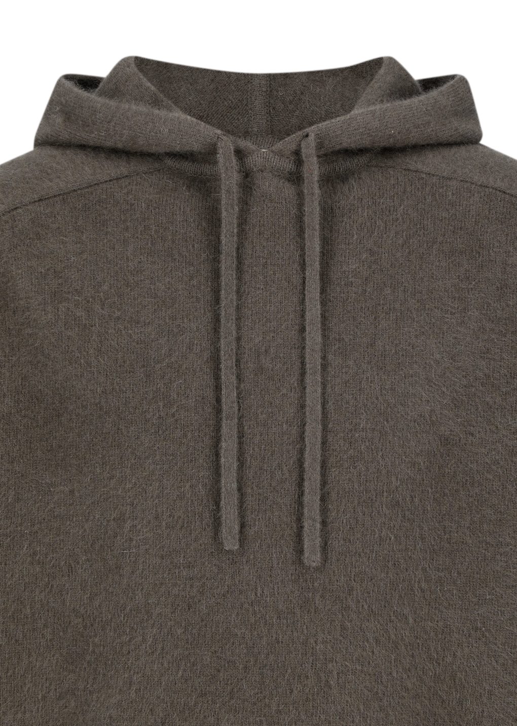 racoon hoodie knit, brown