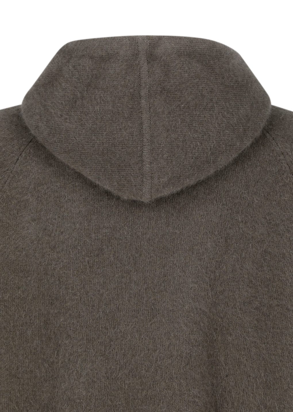 racoon hoodie knit, brown